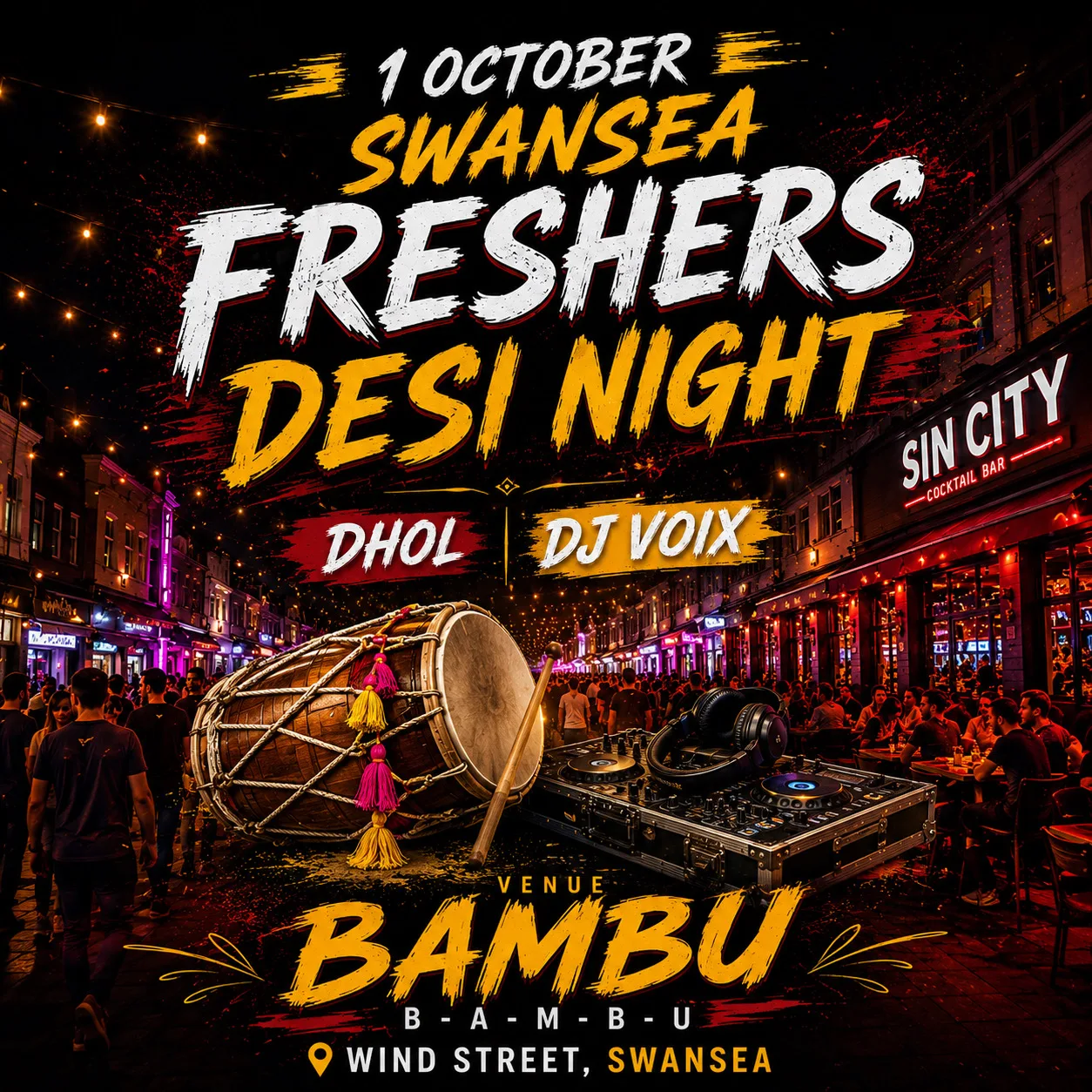 swansea desi fresher at Bambu Beach Bar