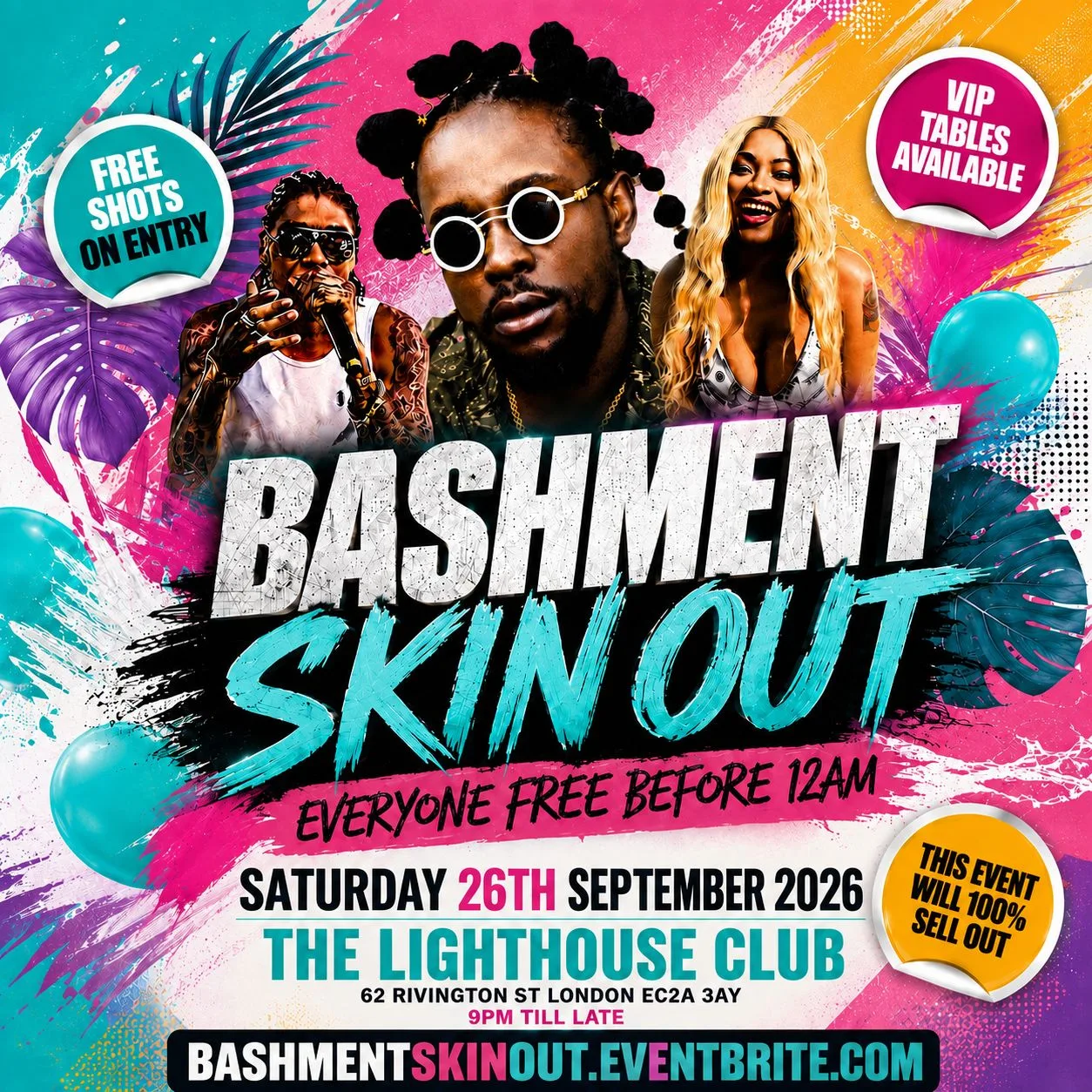Bashment Skin Out - Everyone Free Before 12AM at The Lighthouse Bar and Club