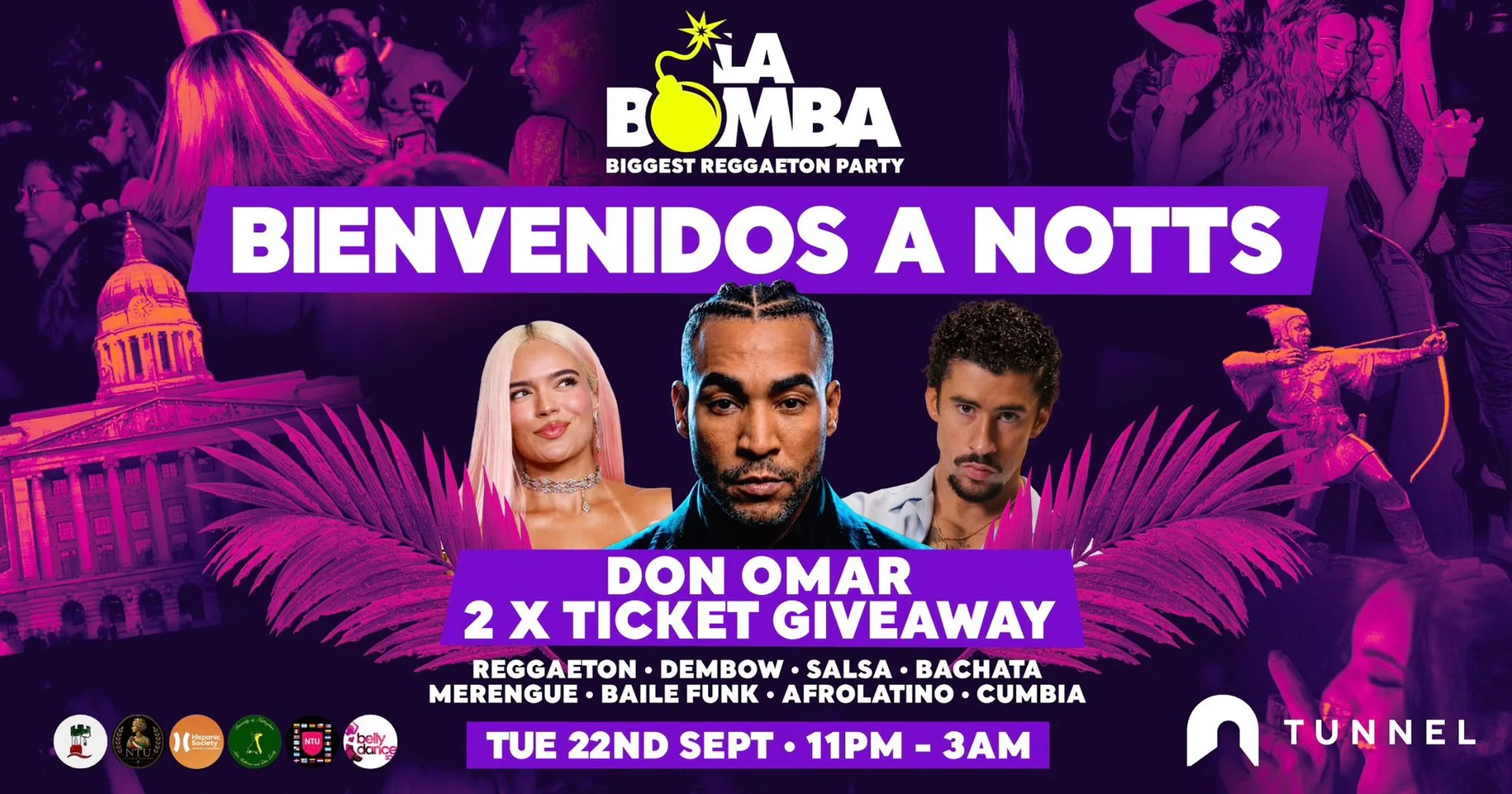 LA BOMBA | BIENVENIDOS A NOTTS | SORTEO 2 x TICKETS TO SEE DON OMAR LIVE