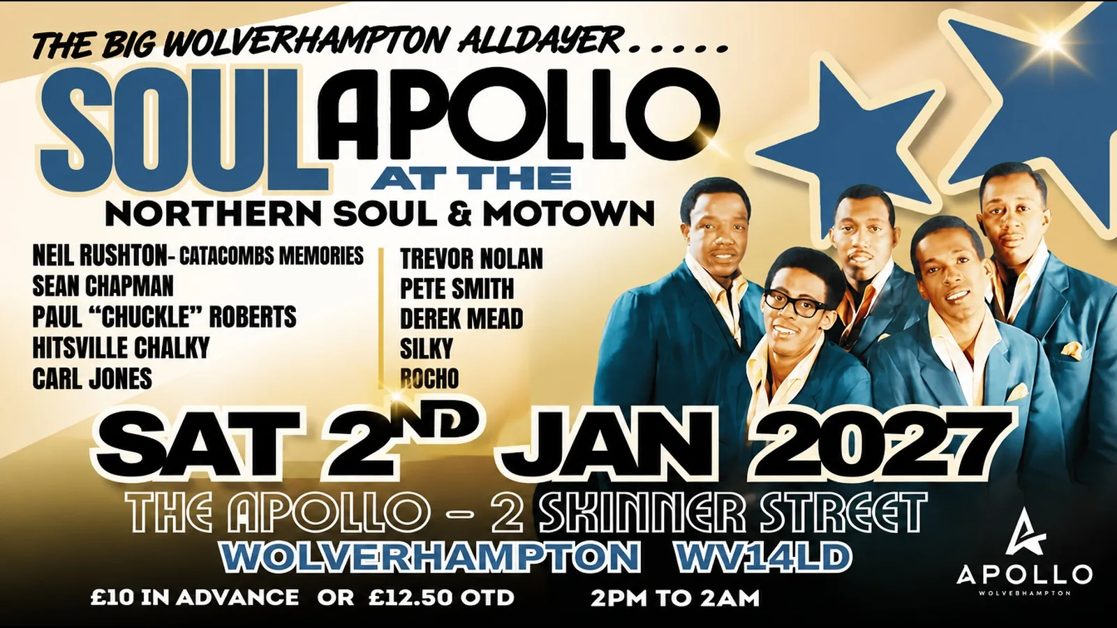 SOUL AT THE APOLLO 🎶 The Big Wolverhampton All Dayer!