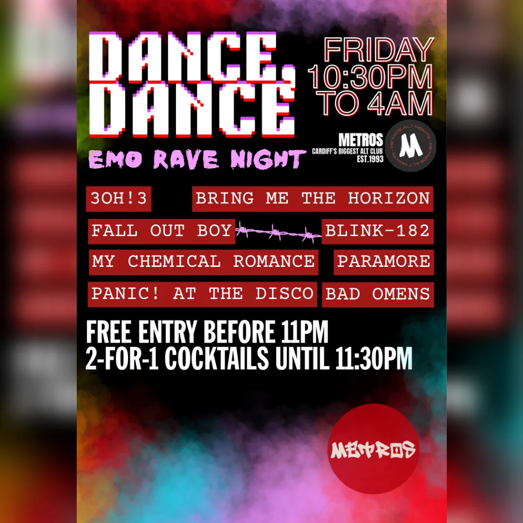 Dance, Dance - Friday 23rd October at Metros
