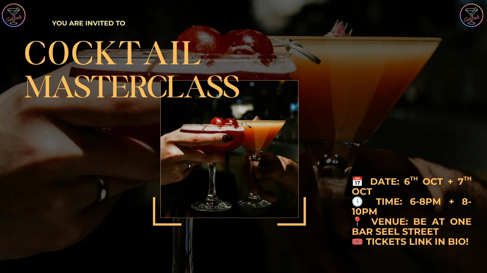 Cocktail Masterclass at Be At One Liverpool Victoria