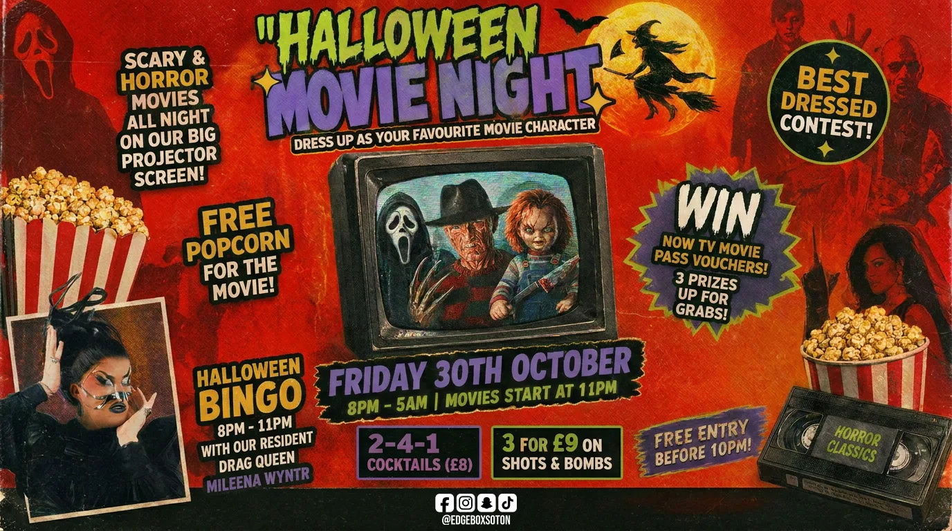 🎬 Halloween Movie Night - Costume Party! 🎃