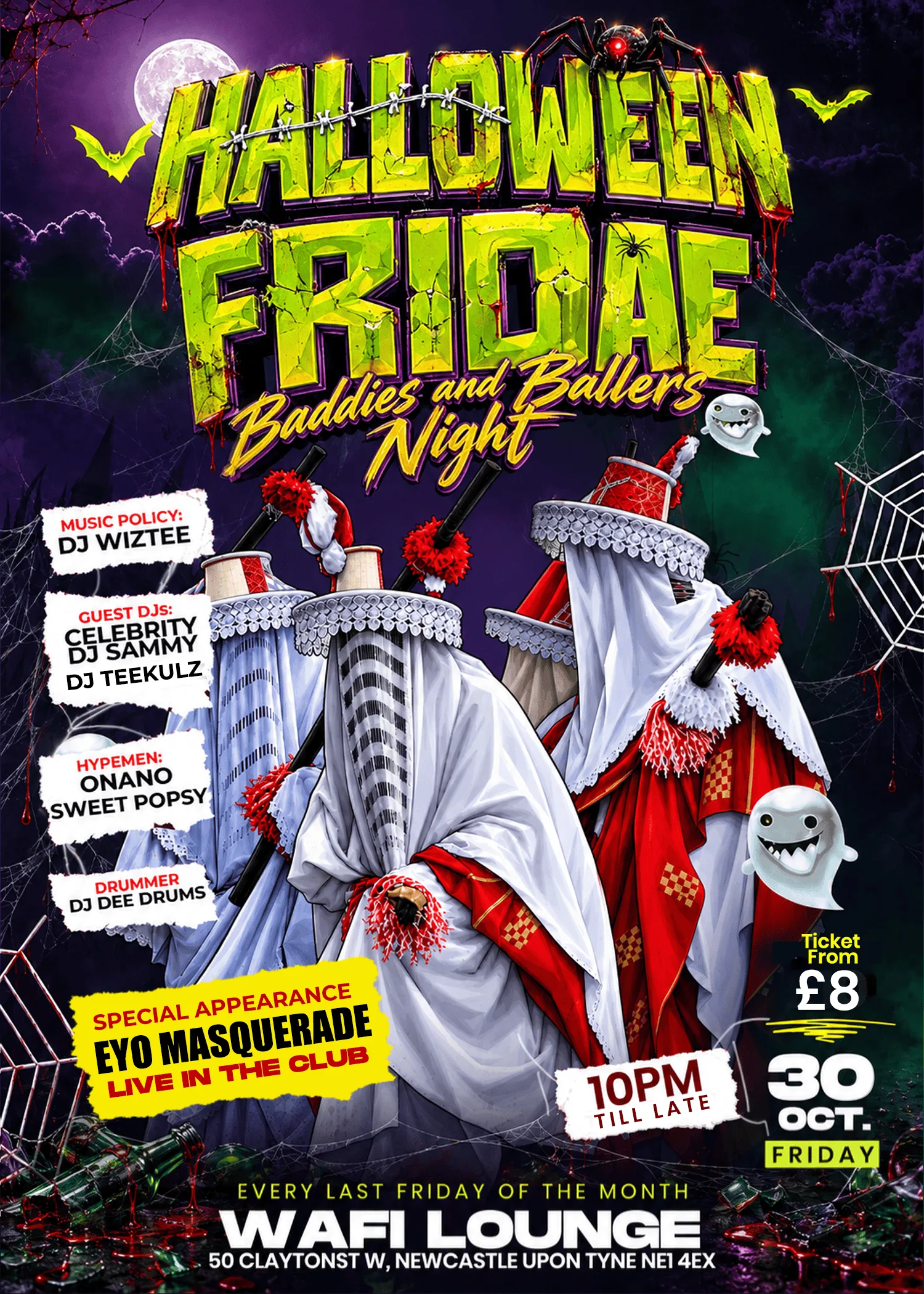 🔥 HALLOWEEN FRIDAE – BADDIES & BALLERS NIGHT 🔥 at Wafi Lounge & Restaurant