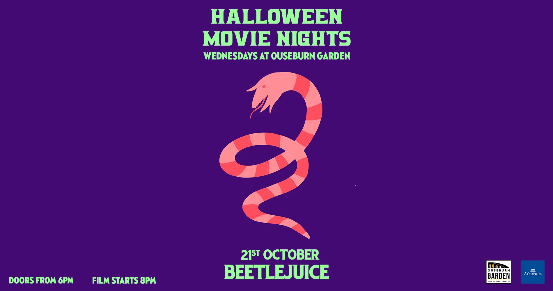 🎃 Halloween Movie Month at Ouseburn Garden – (Beetlejuice) at Ouseburn Garden