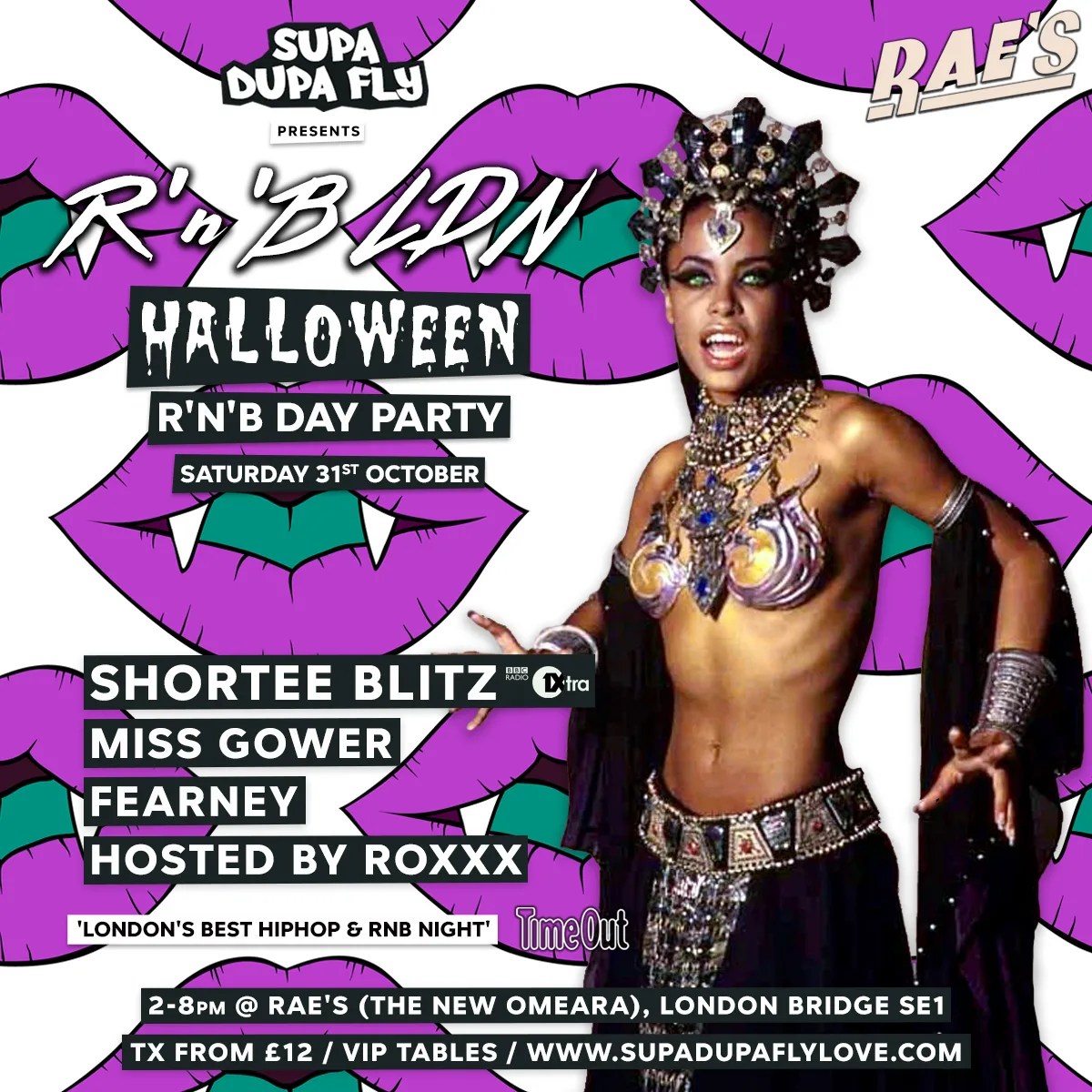 R'n'B LDN Day Party Halloween w/ Shortee Blitz at Rae's
