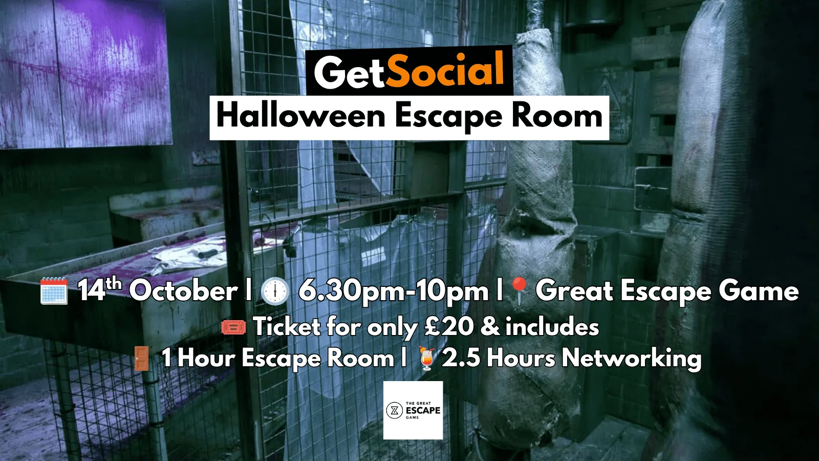 GetSocial Halloween Part I: Escape Room | Meet New People & Make Friends (20s–40s) 🎃