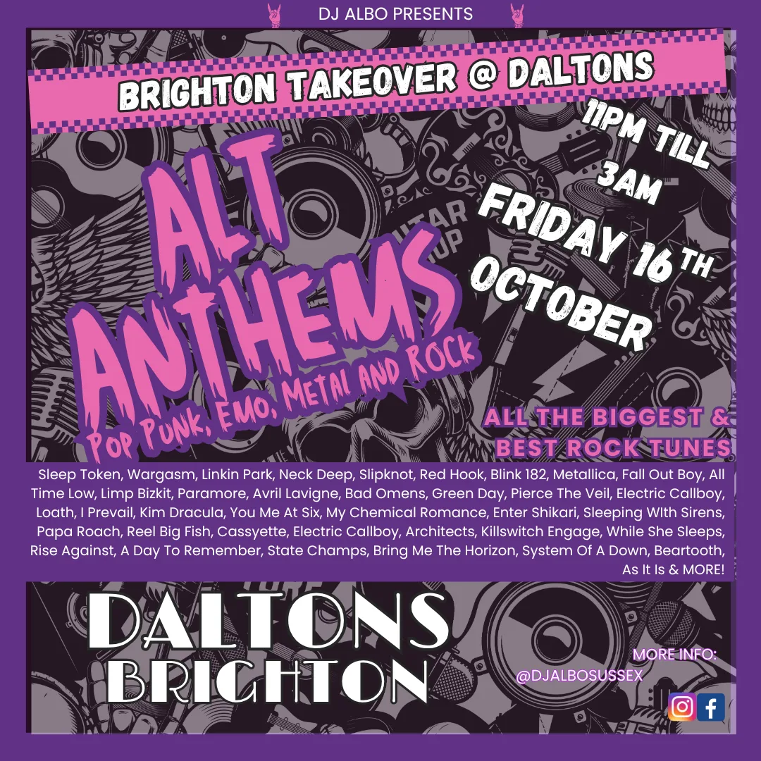 Alt Anthems @ Daltons Friday 16th October