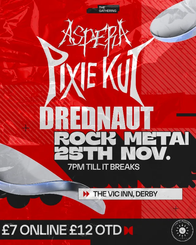 Pixie Kut, Drednaut, Aspera LIVE at the Vic