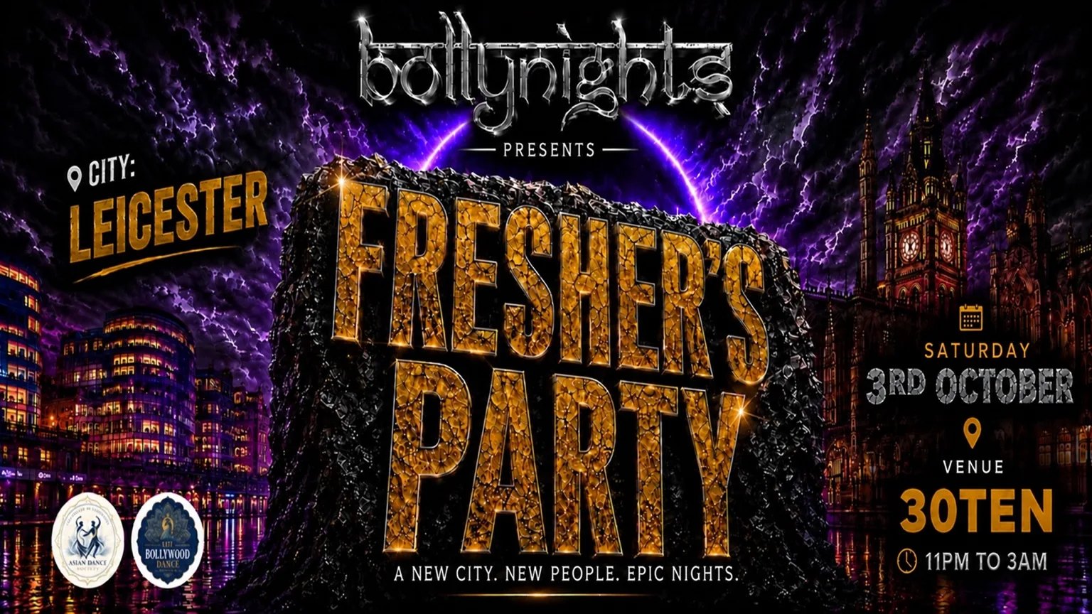Bollynights Leicester - FRESHERS WELCOME PARTY | Saturday 3rd October | 30TEN