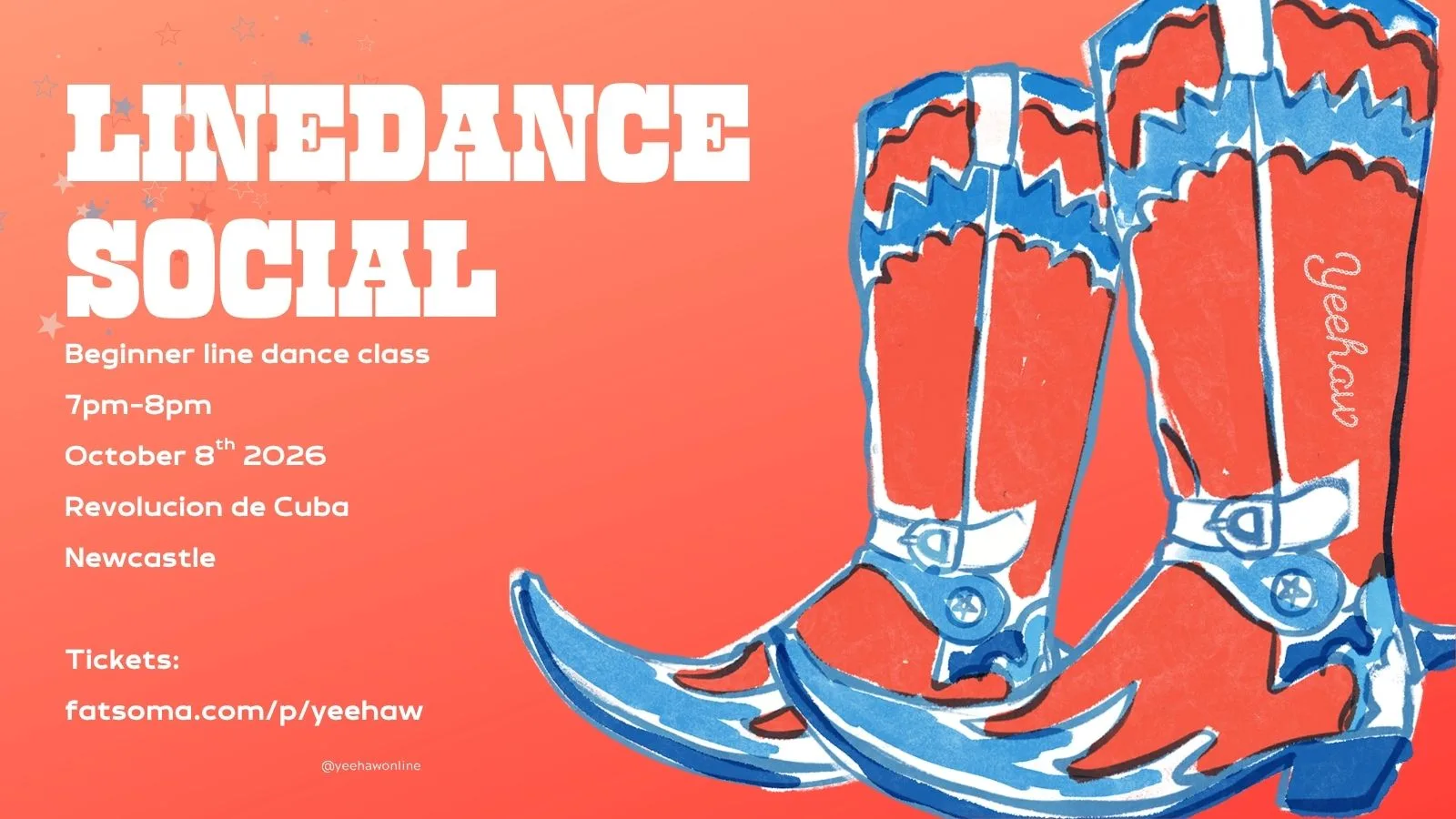 YEEHAW! LINEDANCE SOCIAL (BEGINNER FRIENDLY) .Newcastle. at Revolución de Cuba Newcastle
