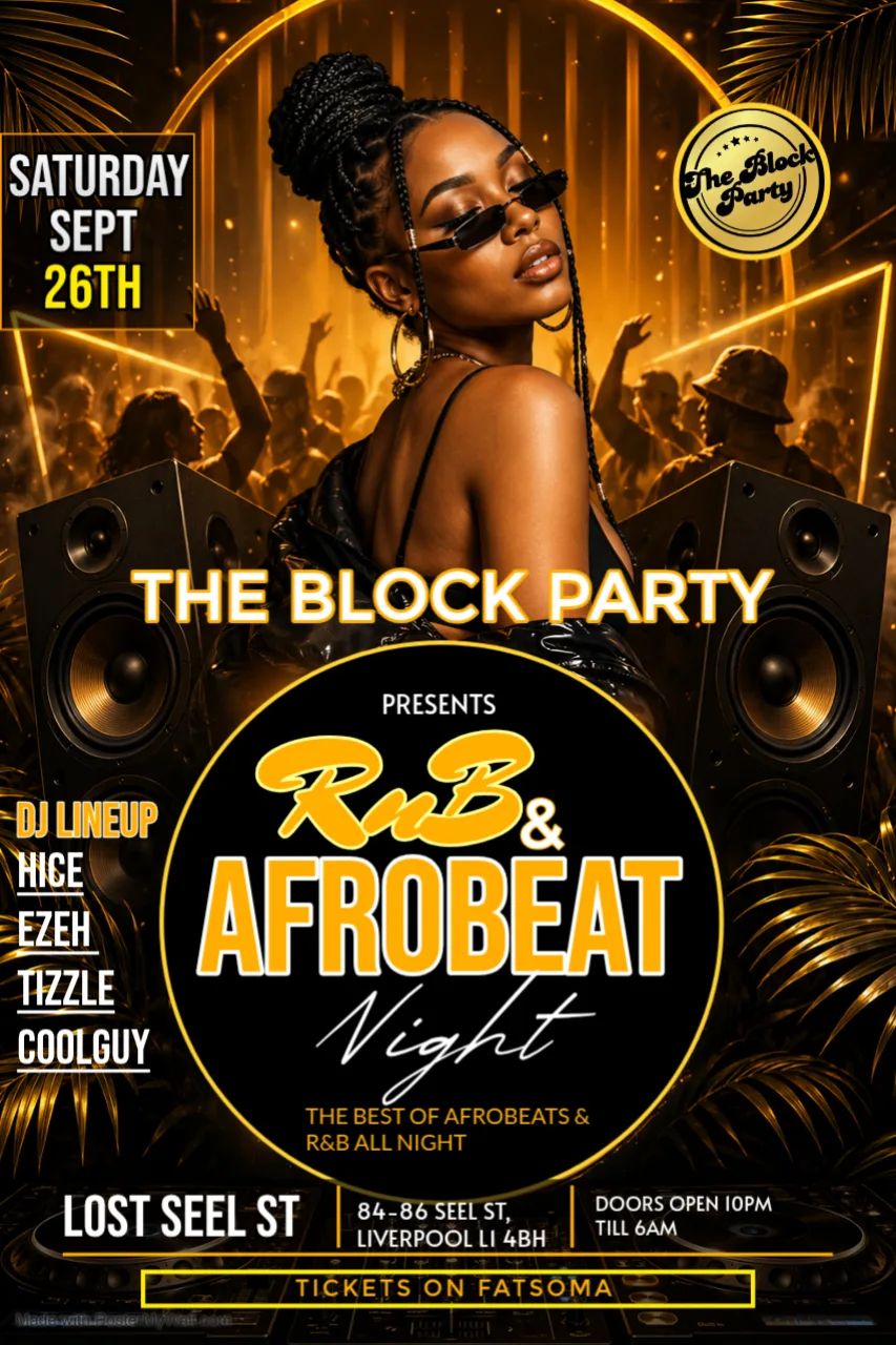 BLOCK PARTY: R & B and AFROBEAT NIGHT at Lost in Seel Street