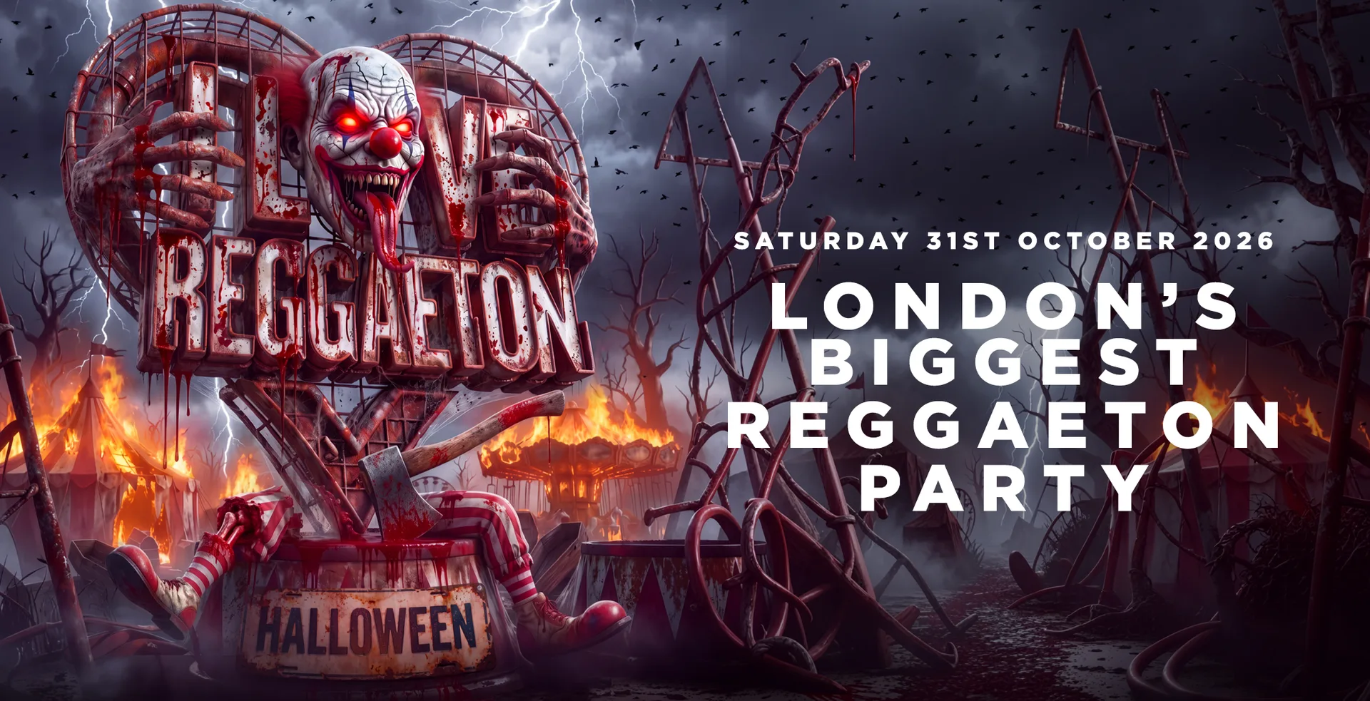 I LOVE REGGAETON - HALLOWEEN - LONDON'S BIGGEST REGGAETON PARTY - 31/10/26 at Electric Brixton