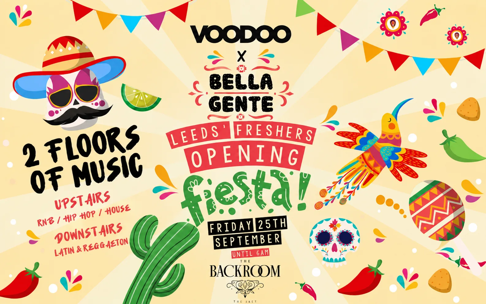 💃 Leeds' Opening Fiesta 2026 (Pt2) | Bella Gente @ The Backroom | Friday 25th September