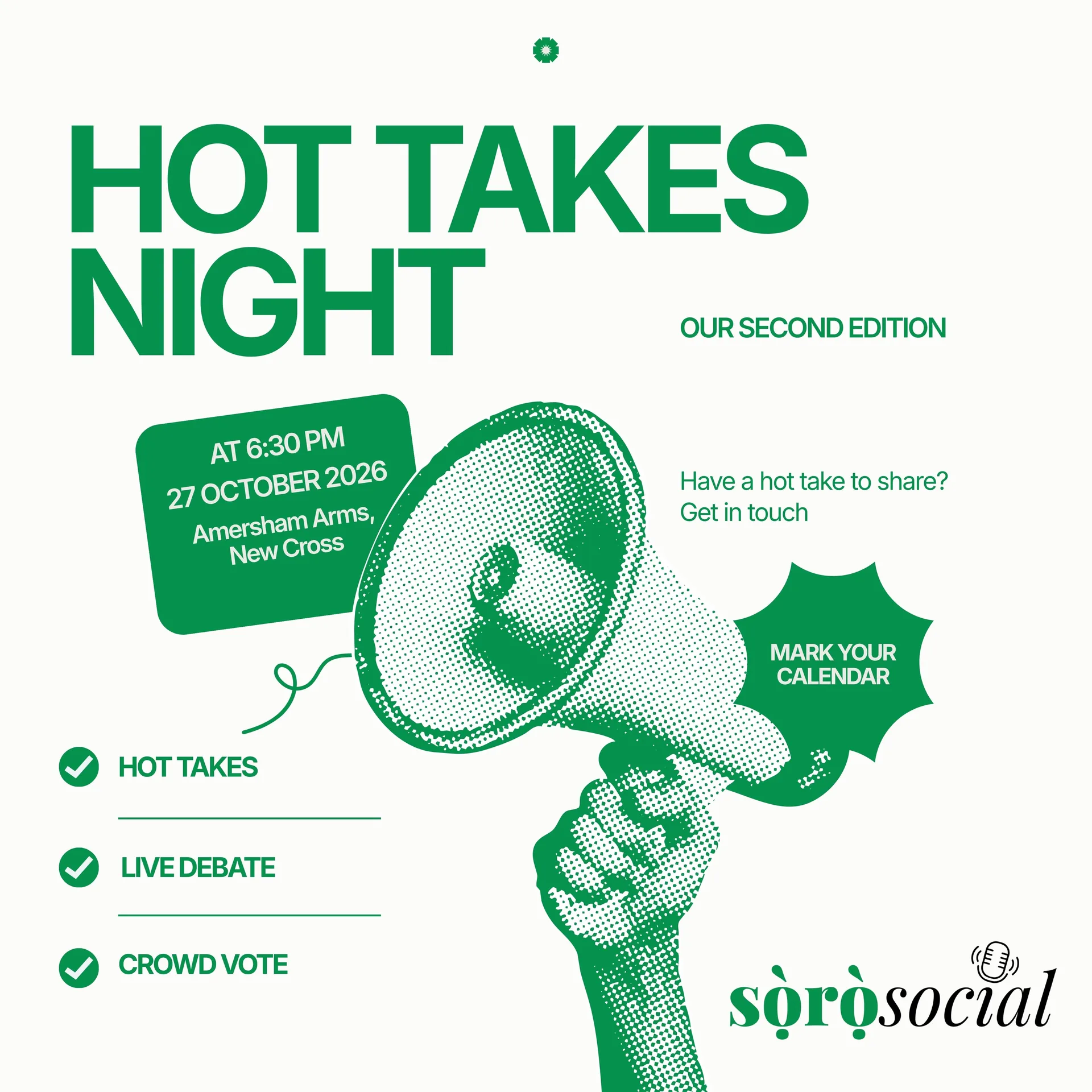 Hot Takes Night at Amersham Arms