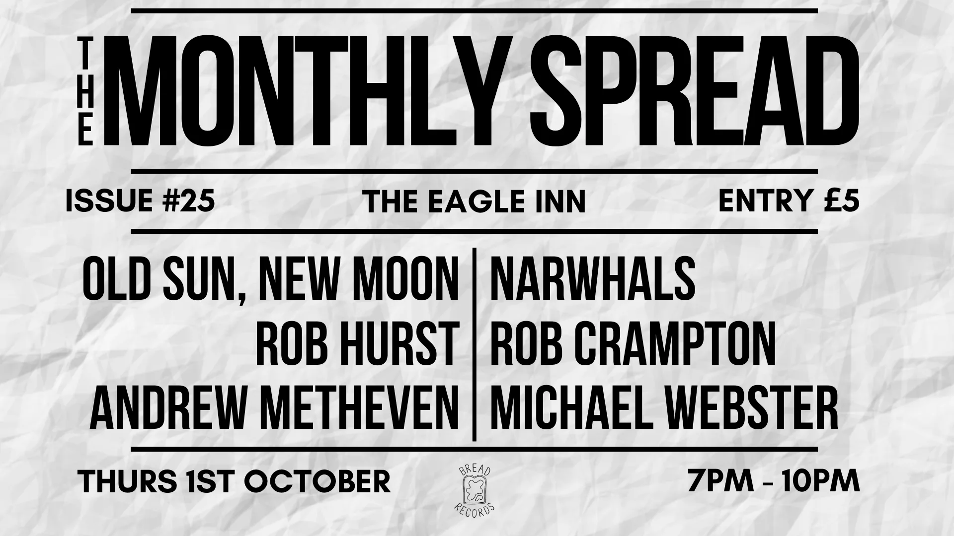 The Monthly Spread: Issue #25 at Eagle Inn