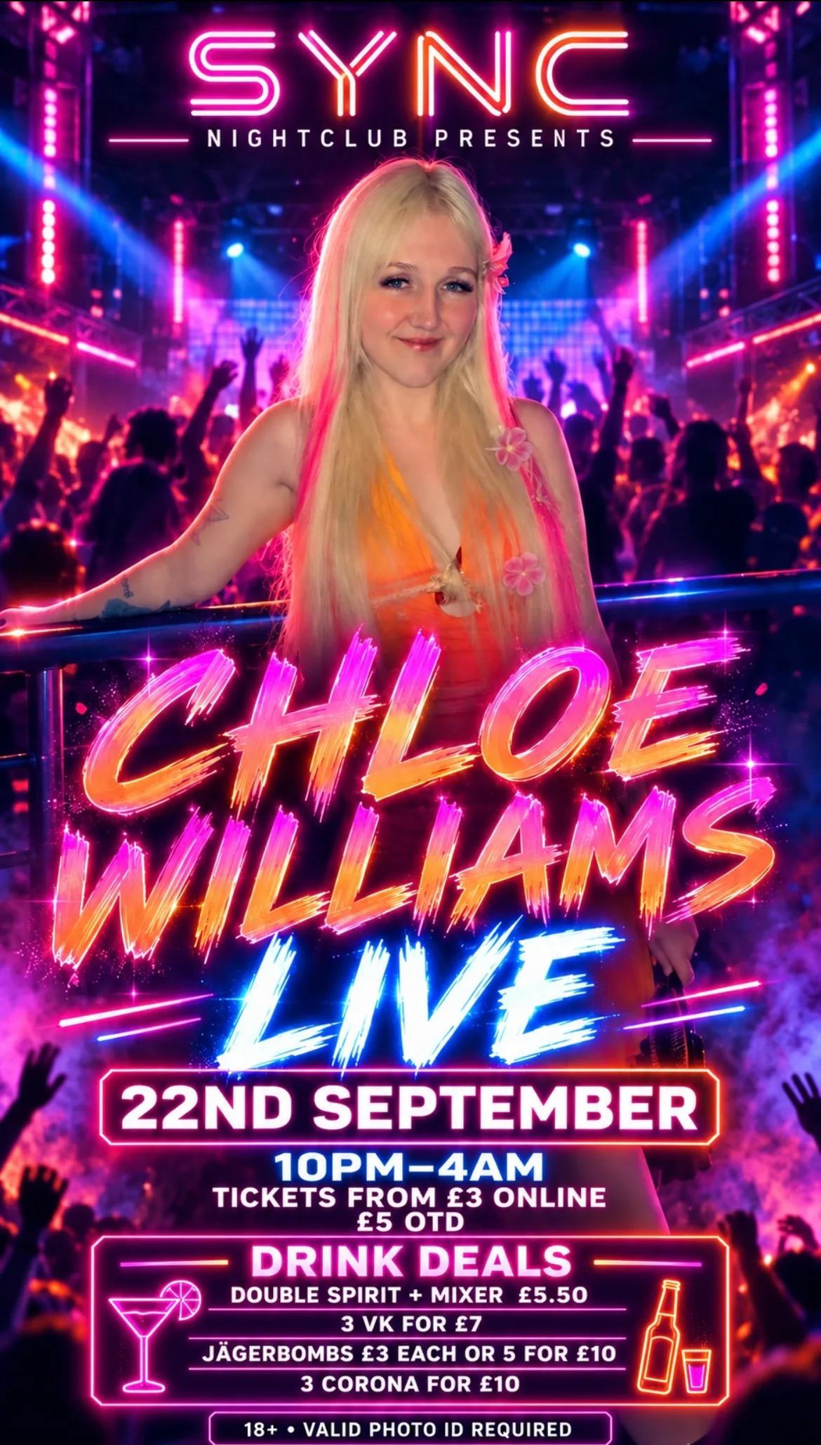 🔥🎤 PLYMOUTH — CHLOE WILLIAMS IS LIVE AT SYNC! 🎤🔥