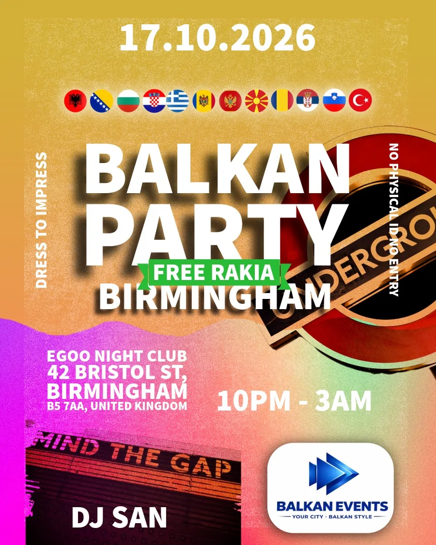 BALKAN Party BIRMINGHAM - BALKAN SEASON KICK‑OFF