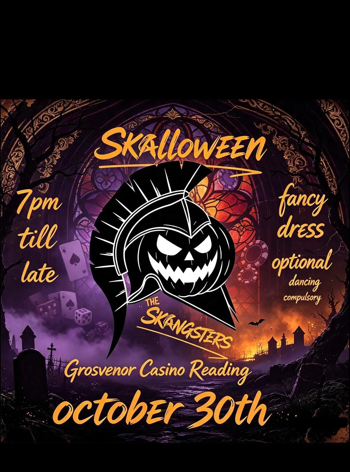 Skalloween: The Skangsters & guests at Grosvenor Casino
