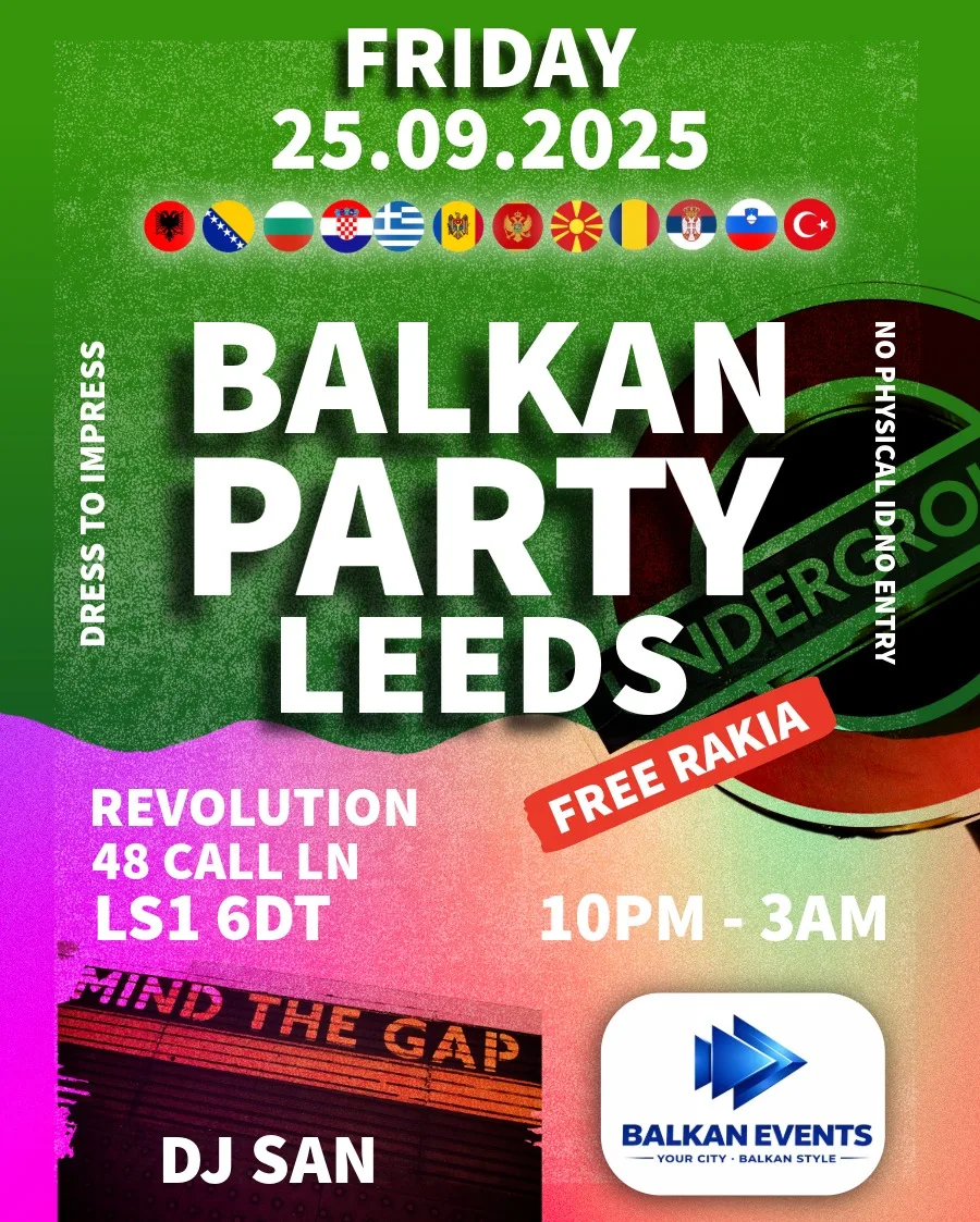 BALKAN Party LEEDS - BALKAN Season Start