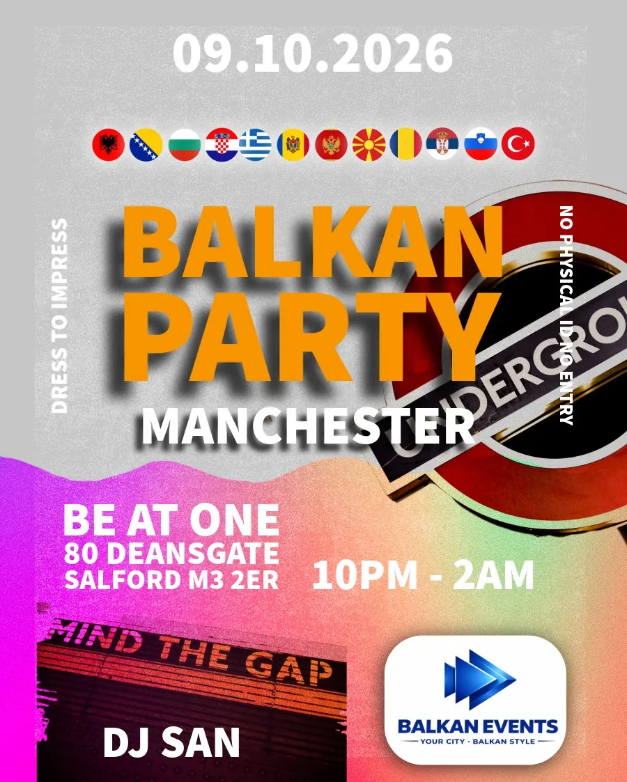BALKAN Party MANCHESTER - Back to Party at Be At One - Manchester