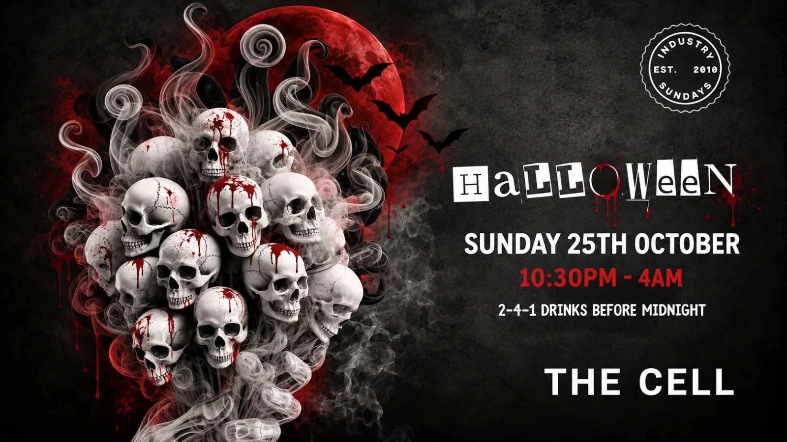 Industry Sundays - HALLOWEEN SPECIAL! 241 DRINKS BEFORE MIDNIGHT!