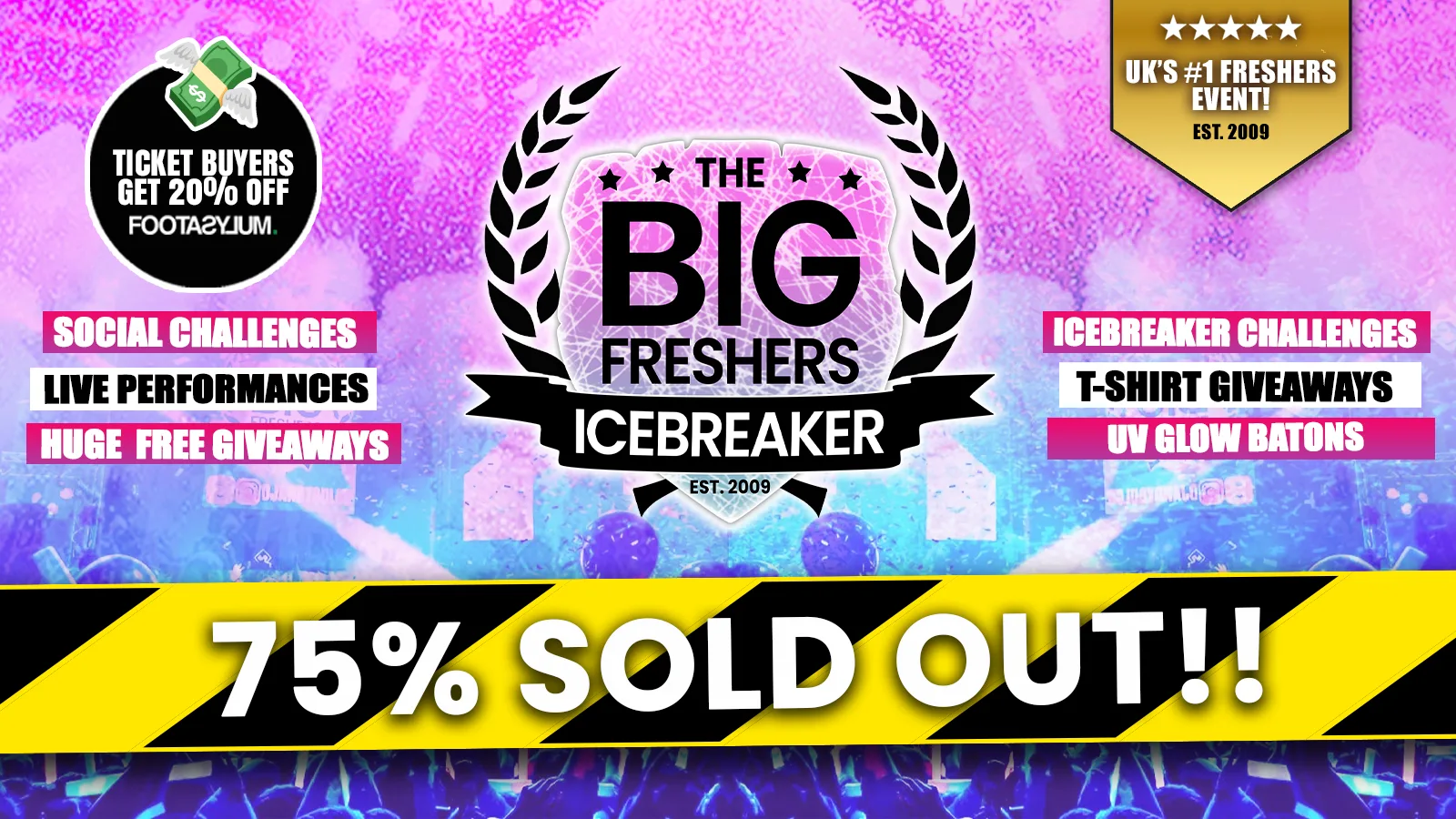 Leeds Big Freshers Icebreaker - Presented by FOOTASYLUM - UK Largest Freshers Events⚠️ 75% SOLD OUT!! ⚠️ at Home Nightclub Leeds