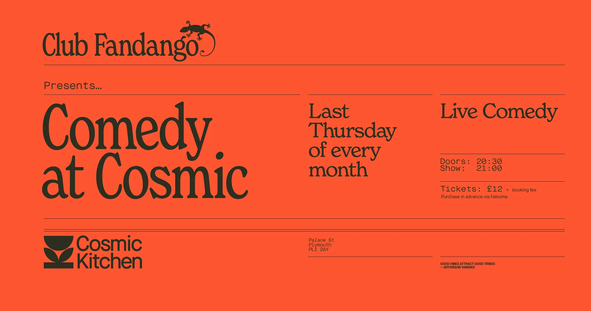 Club Fandango: COMEDY AT COSMIC! {September welcome back comedy night} at Cosmic Kitchen