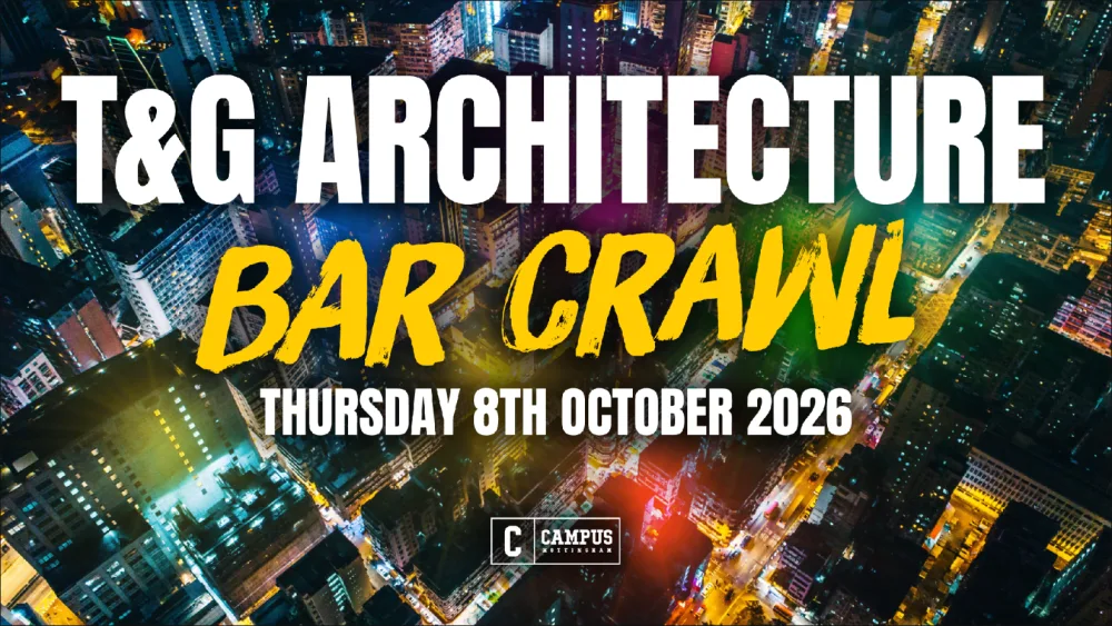 T&G Architecture Bar Crawl at The Bierkeller Nottingham