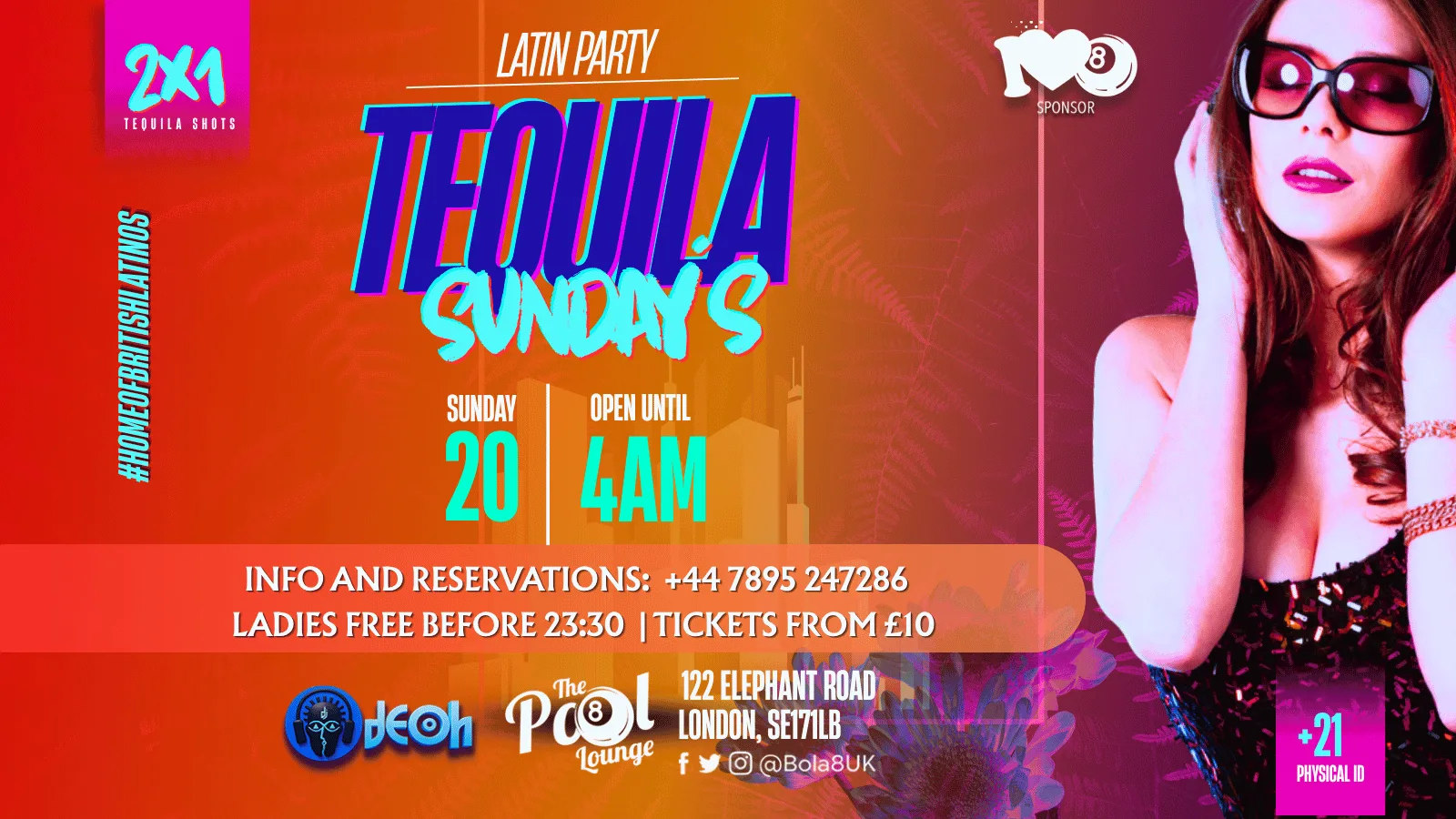 TEQUILA SUNDAY’S - Latin Party in London