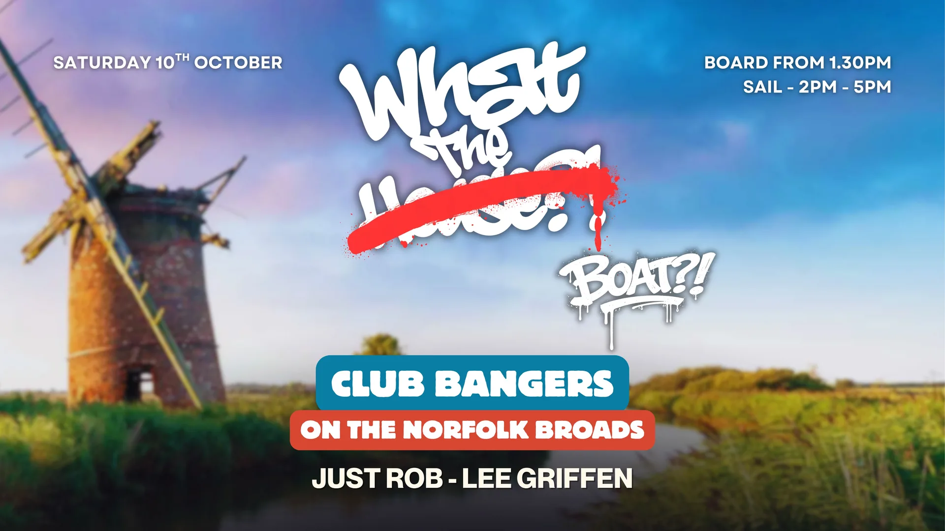 What The House?! CLUB BANGERS ON THE NORFOLK BROADS at Broads Tours