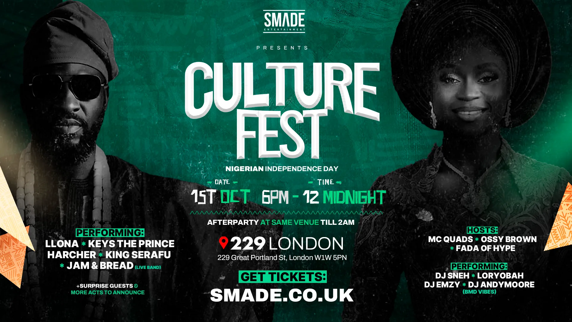 CULT4RE FEST - Nigeria Independence Owambe Special at 229 London