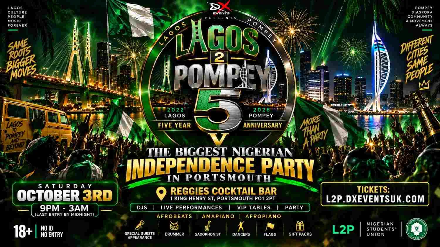 LAGOS 2 POMPEY - NIGERIAN INDEPENDENCE PARTY