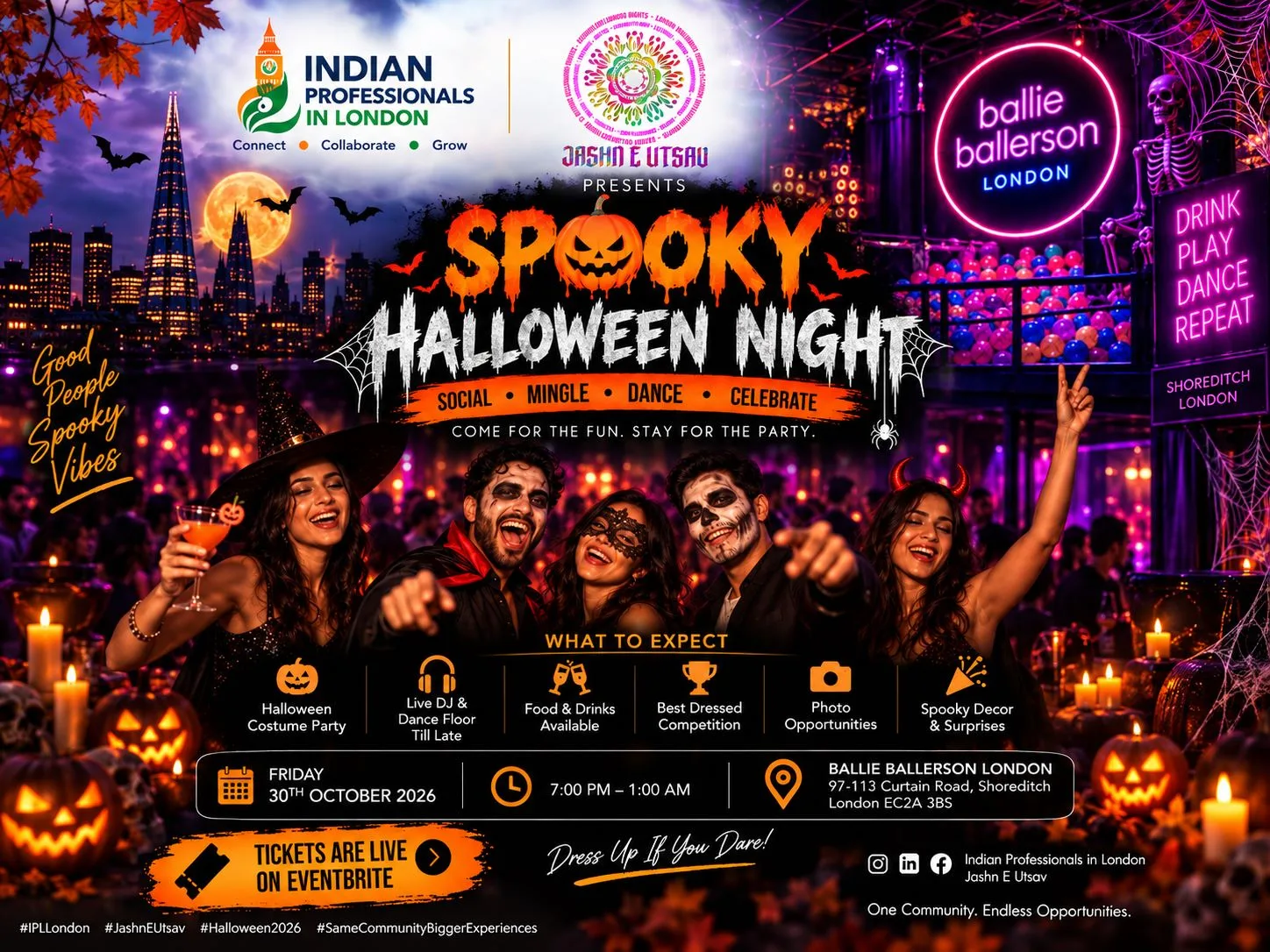 Spooky Halloween Night 2026 | Costumes, DJ & Party Till Late