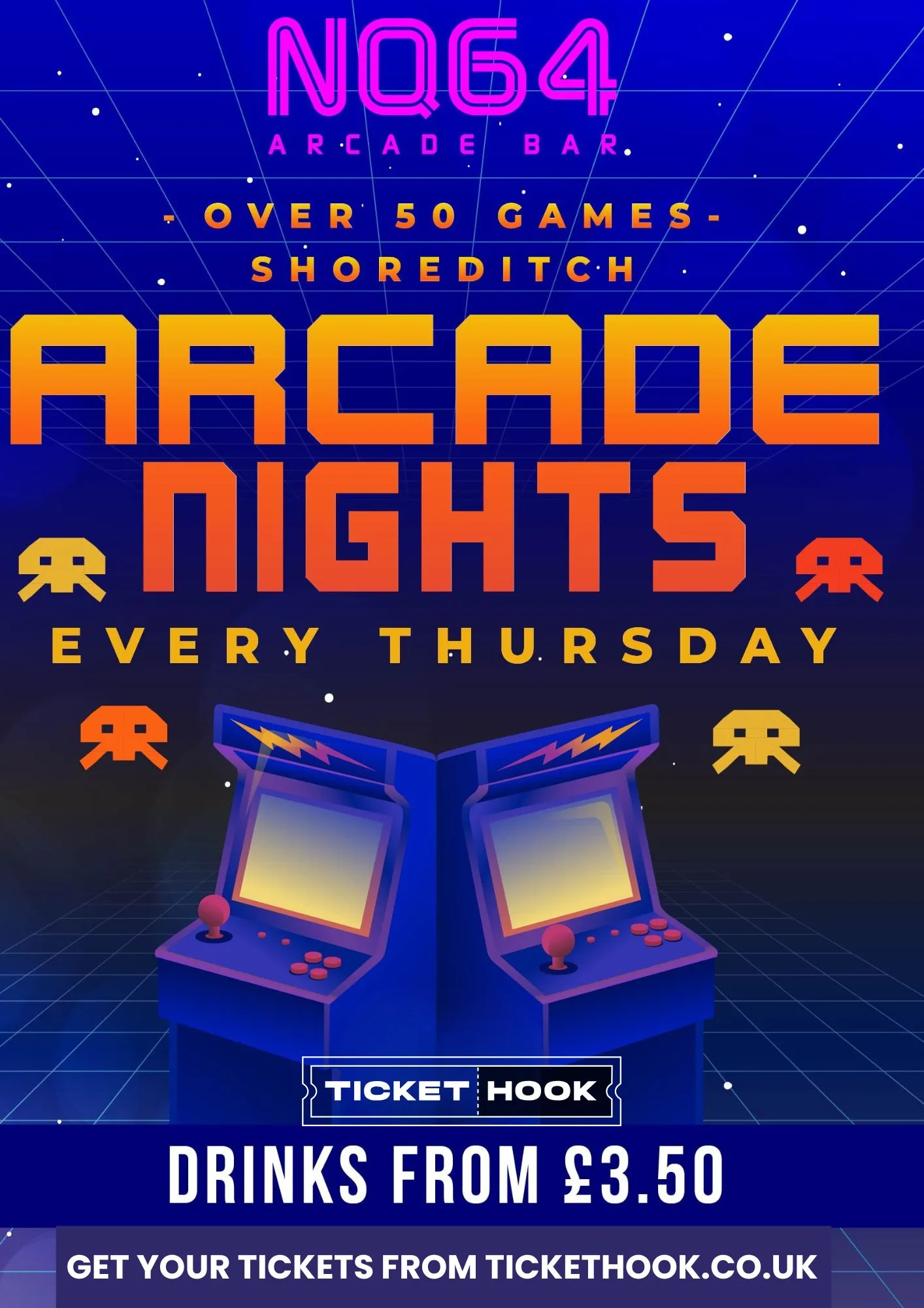 Arcade Nights @ NQ64 Shoreditch Thursday 22nd October at NQ64 Arcade Bar - Shoreditch