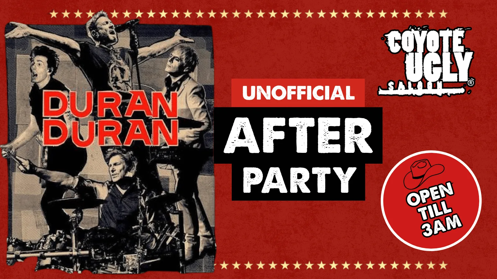 DURAN DURAN UNOFFICIAL AFTERPARTY
