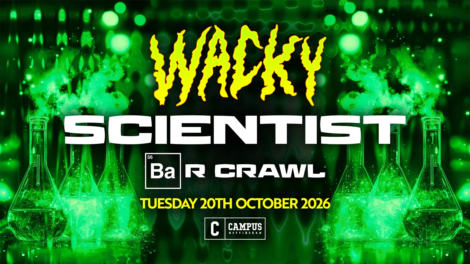 WACKY SCIENCE BAR CRAWL at The Bierkeller Nottingham