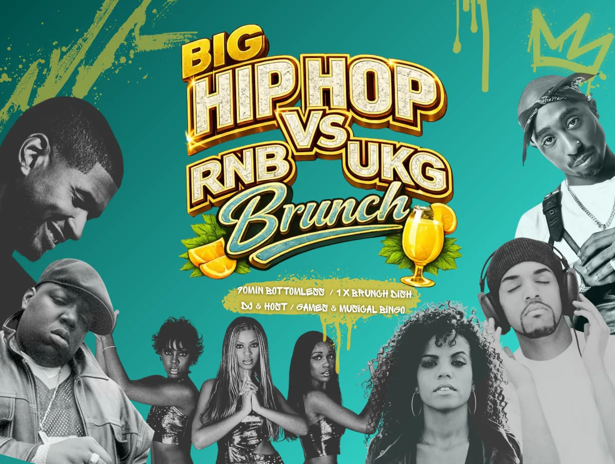 Big Hip-Hop, RnB, and UKG Brunch - Big Belly Southbank at Big Belly Bar & Comedy Club London