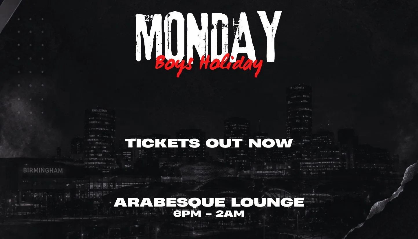 MONDAY BOYS HOLIDAY at Arabesque Restaurant & Shisha Lounge