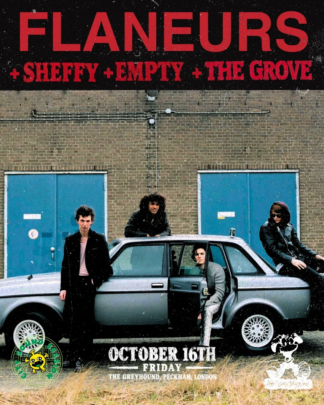 Flaneurs headline show with Sheffy, Empty and The Grove