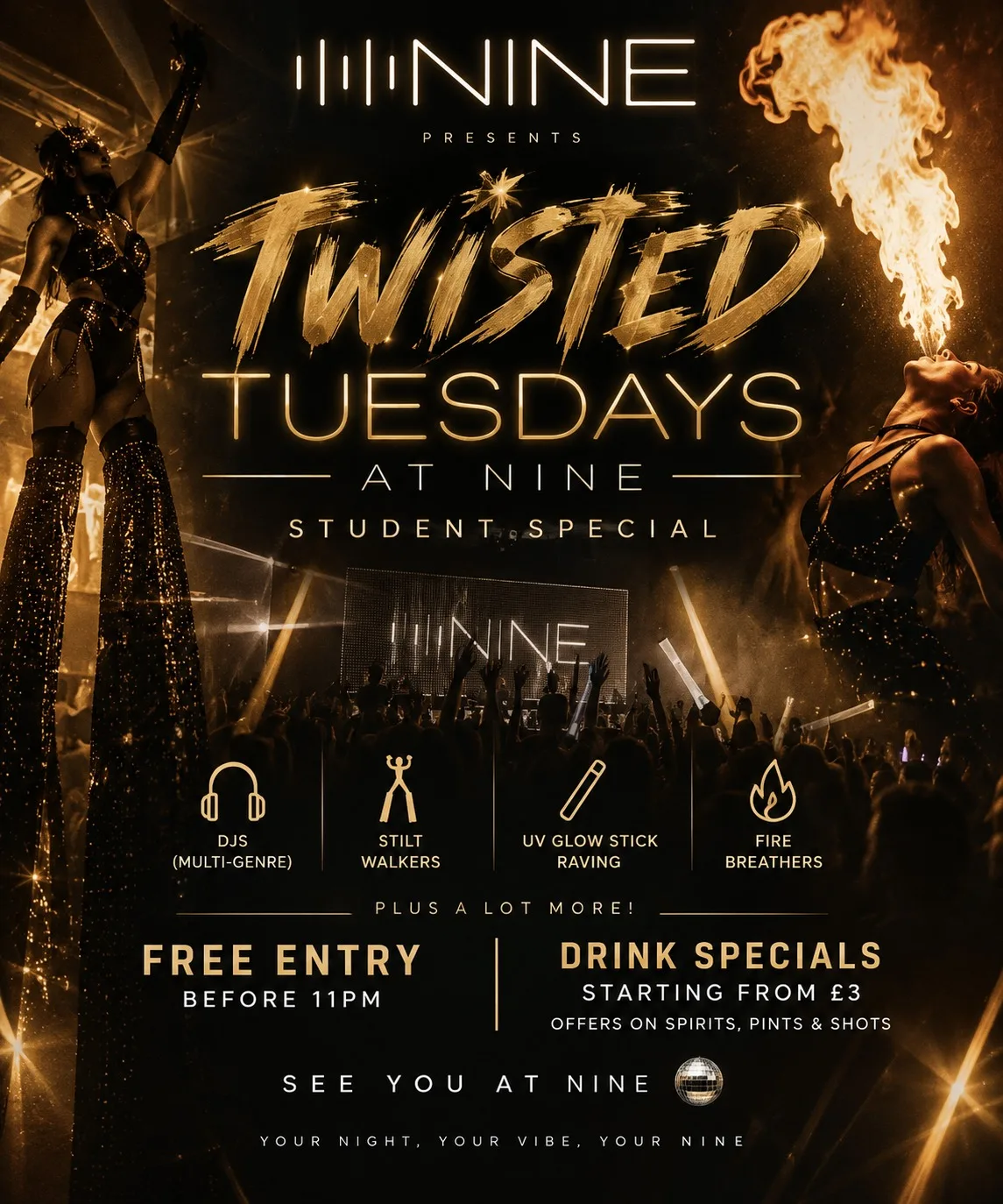 TWISTED TUESDAYS AT NINE at NINE