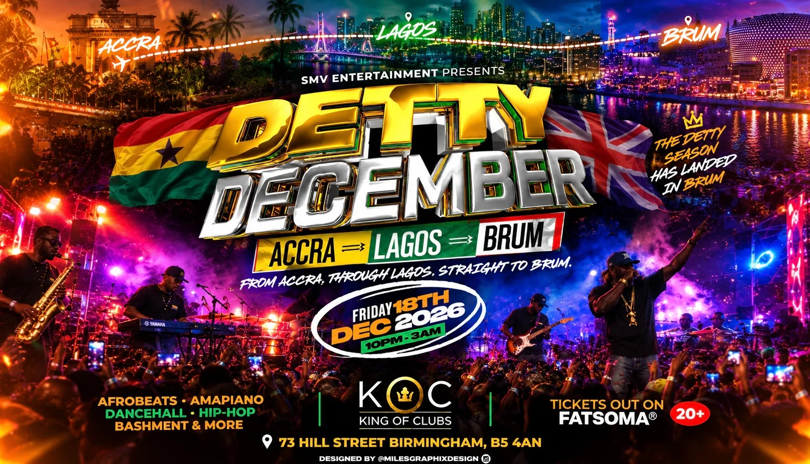 DETTY DECEMBER 2026   ACCRA 🇬🇭 LAGOS 🇳🇬 BRUM 🇬🇧