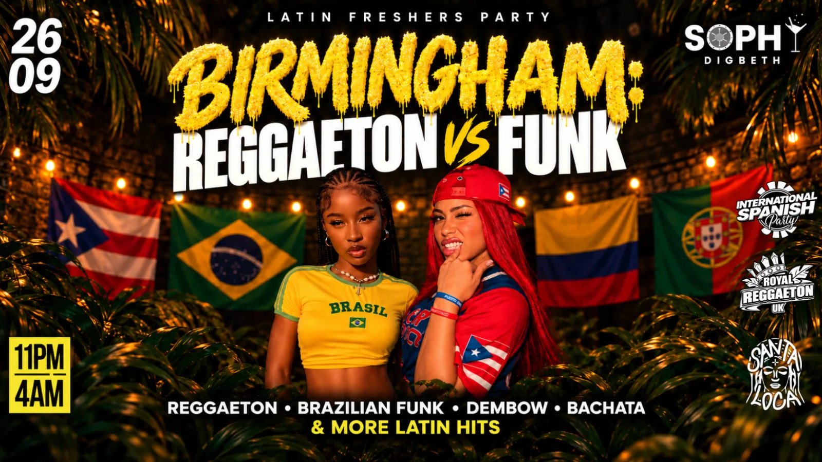 BIRMINGHAM LATIN PARTY - REGGAETON VS FUNK 🔥
