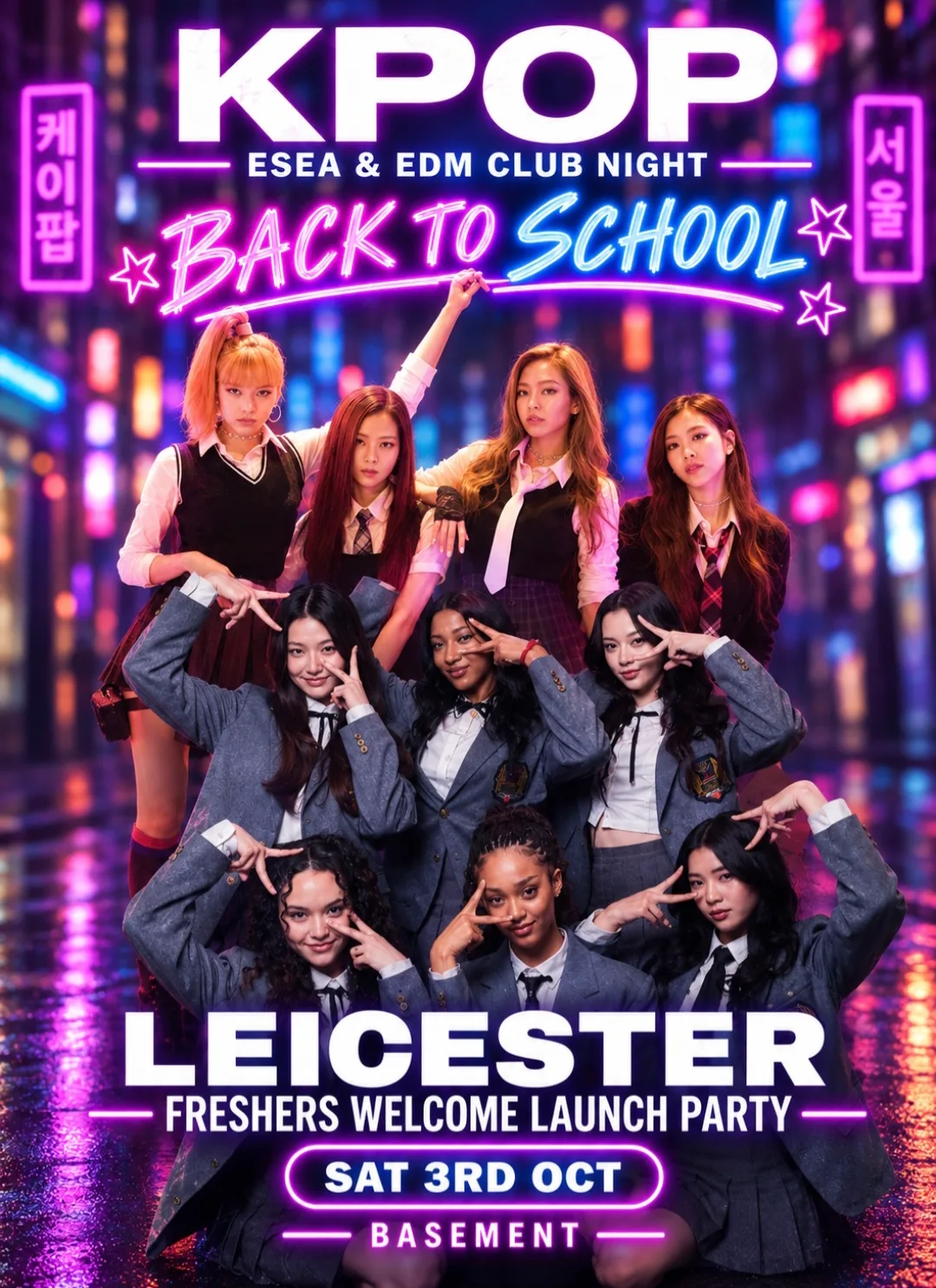 LEICESTER Freshers Welcome KClub Night: Back To School Party | KPop HipHop EDM | £6 Tickets for Soc Members | 3/10/26