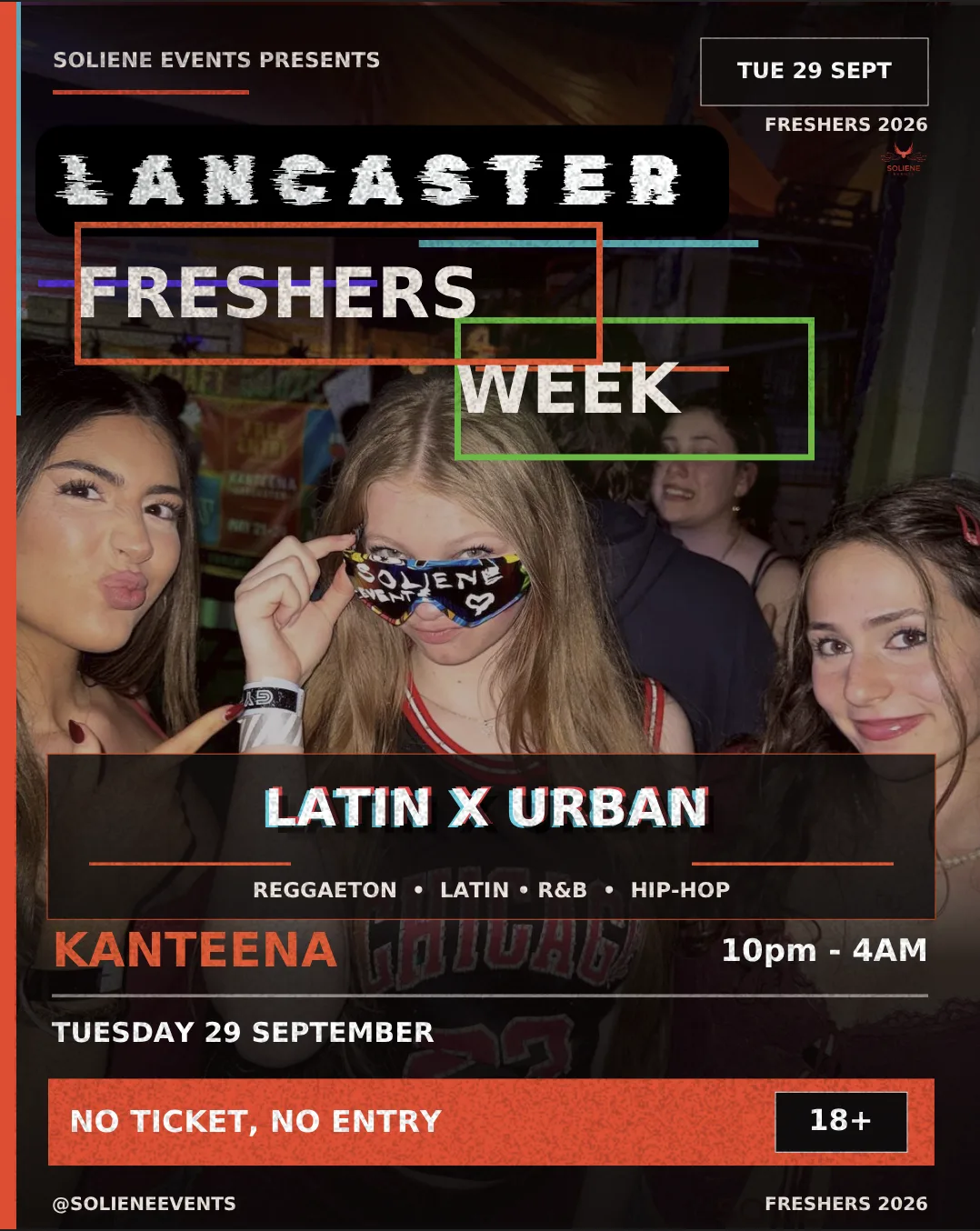 FRESHERS WEEK: Tuesday – Latin x Urban Night at Kanteena