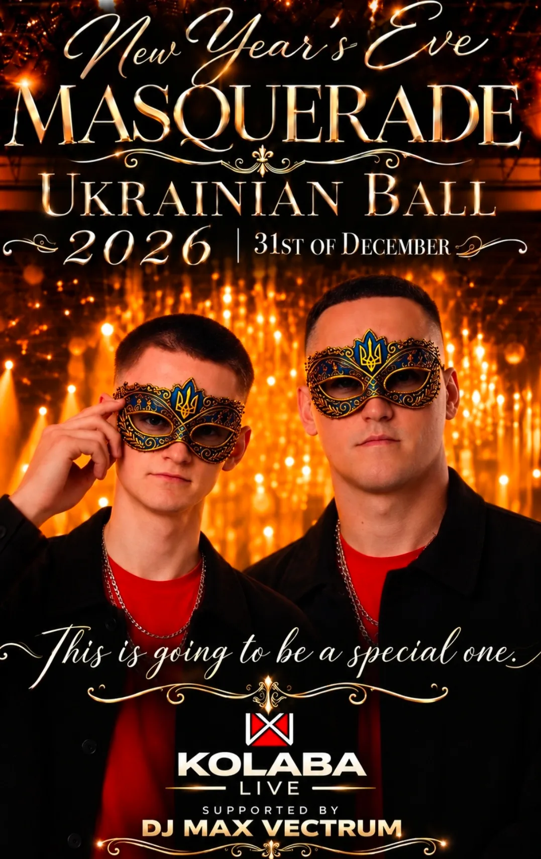 UKRAINIAN NEW YEAR'S EVE MASQUERADE BALL at Temple XIII