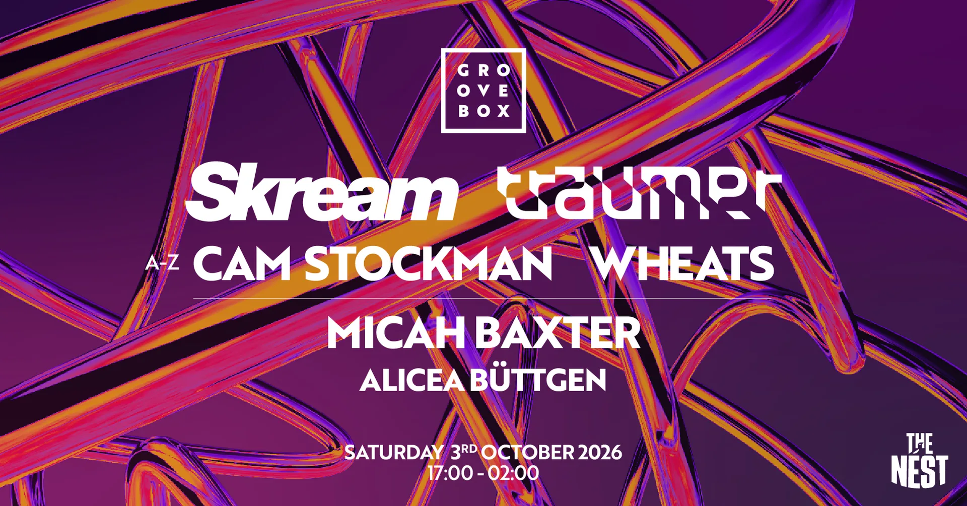 SKREAM, TRAUMER, CAM STOCKMAN | Groovebox The Nest, Nottingham | STUDENT SOCIALS at The Nest
