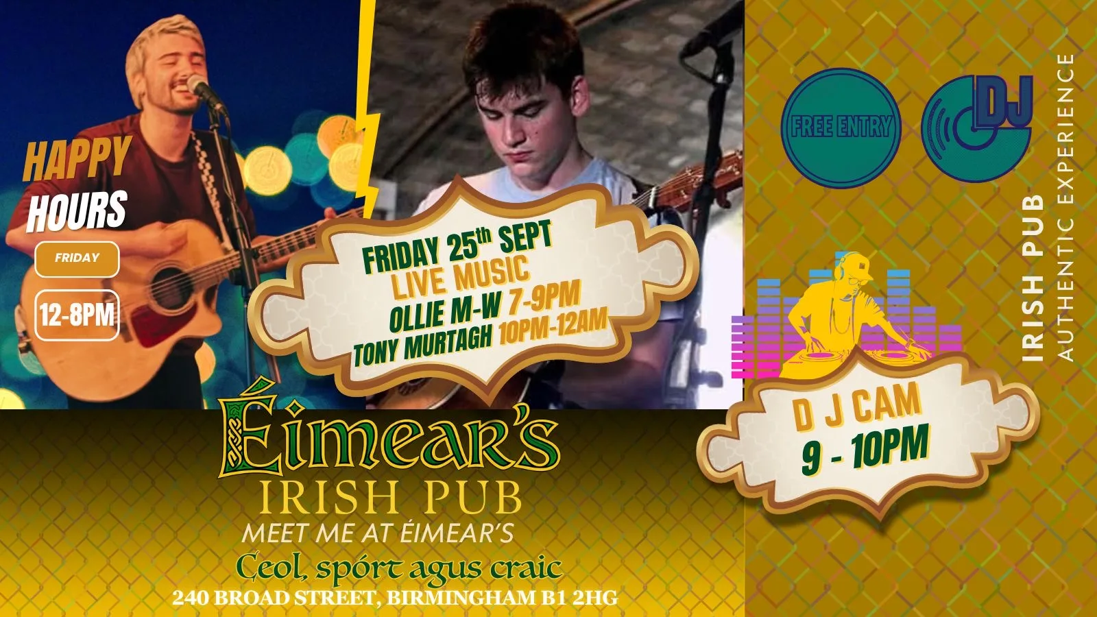 Eimear’s Presents Live Music at Éimear’s Irish Pub