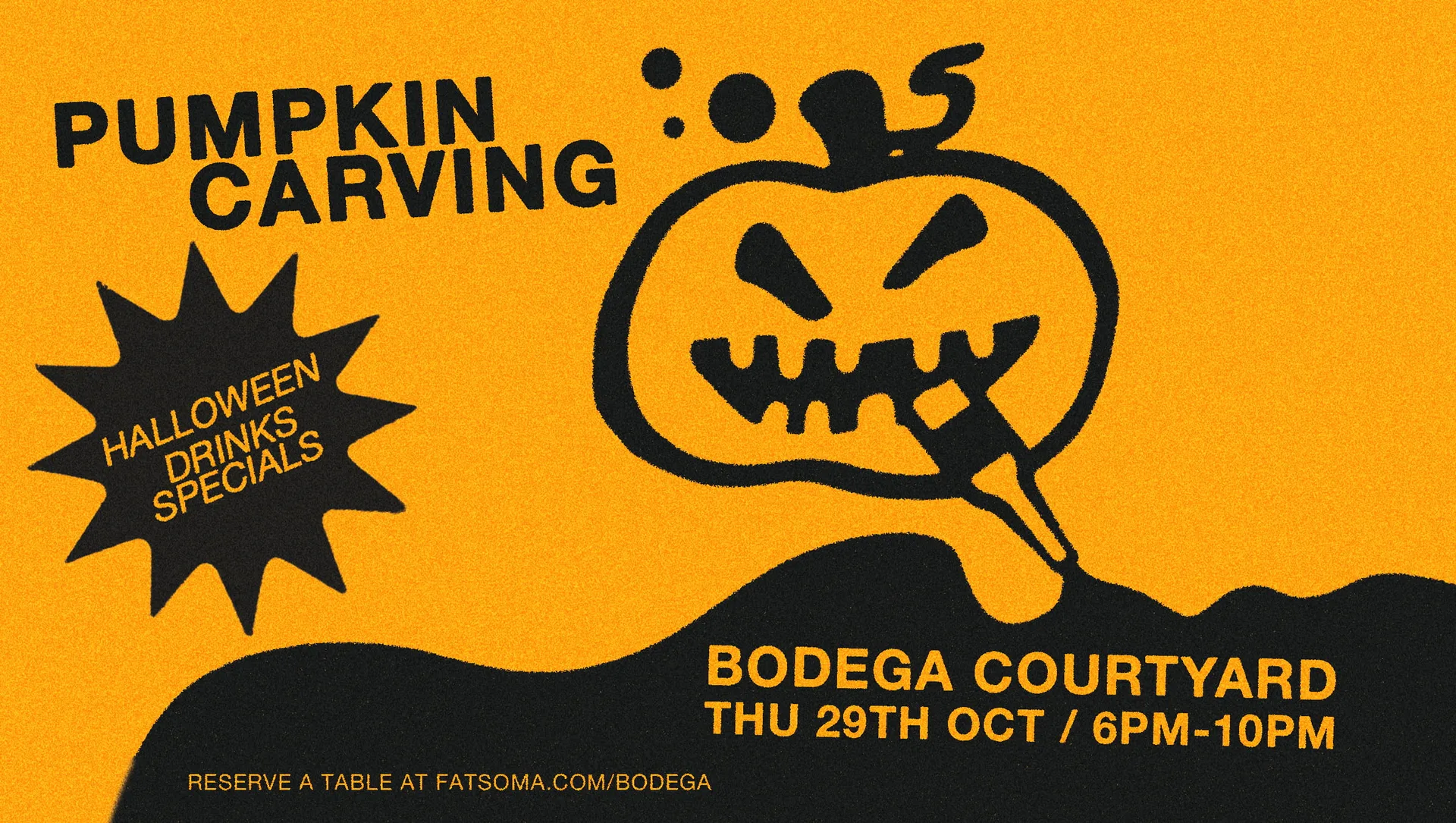 Pumpkin Carving at The Bodega at The Bodega Nottingham