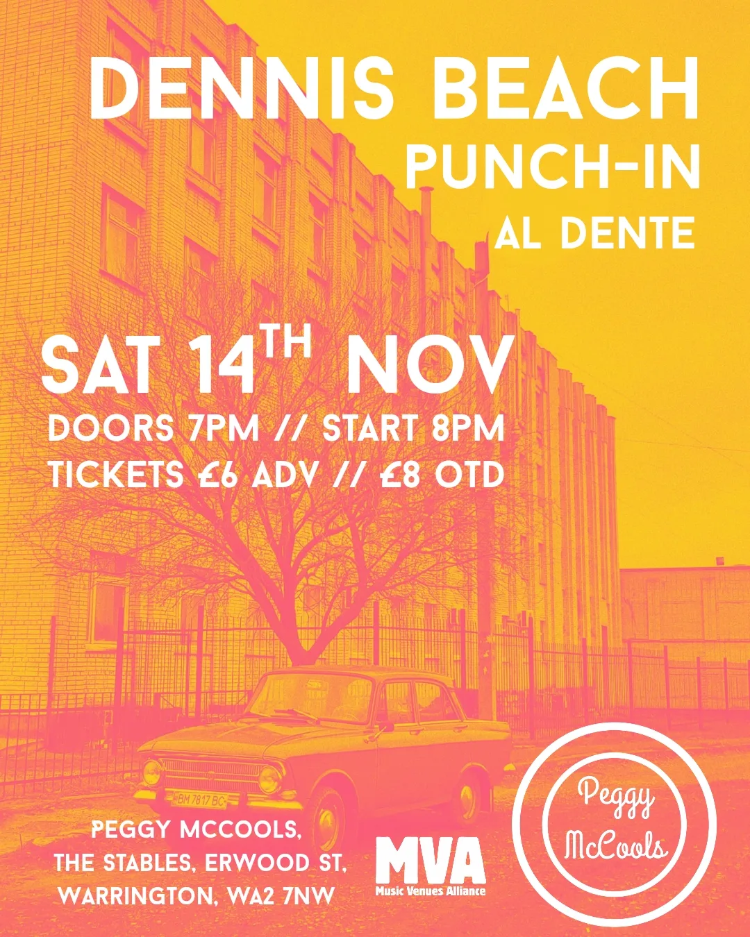 Dennis beach // Punch-in // Al dente at Peggy McCools